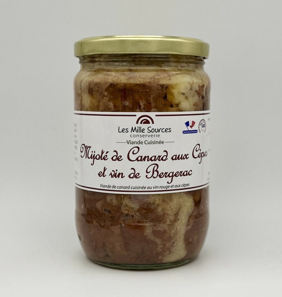 Mijoté de Canard aux Cèpes et vin de Bergerac