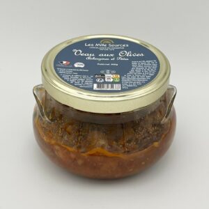 Veau aux Olives/Aubergines/Pâtes (fusilli)