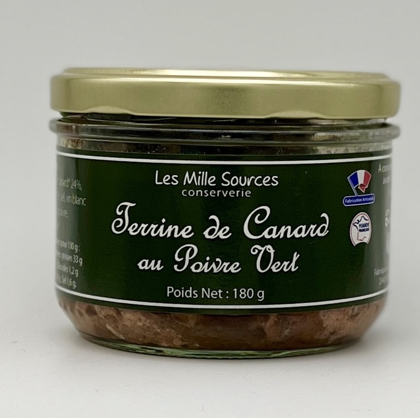 Terrine de Canard au Poivre Vert